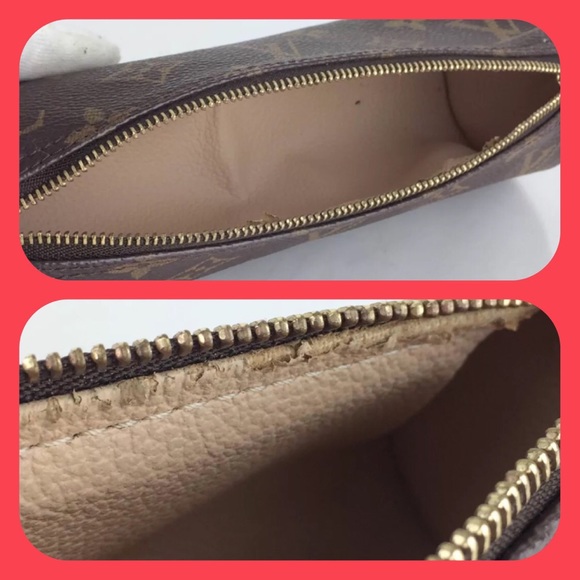 Auth Louis Vuitton monogram rousse ronde pouch - Picture 2 of 3